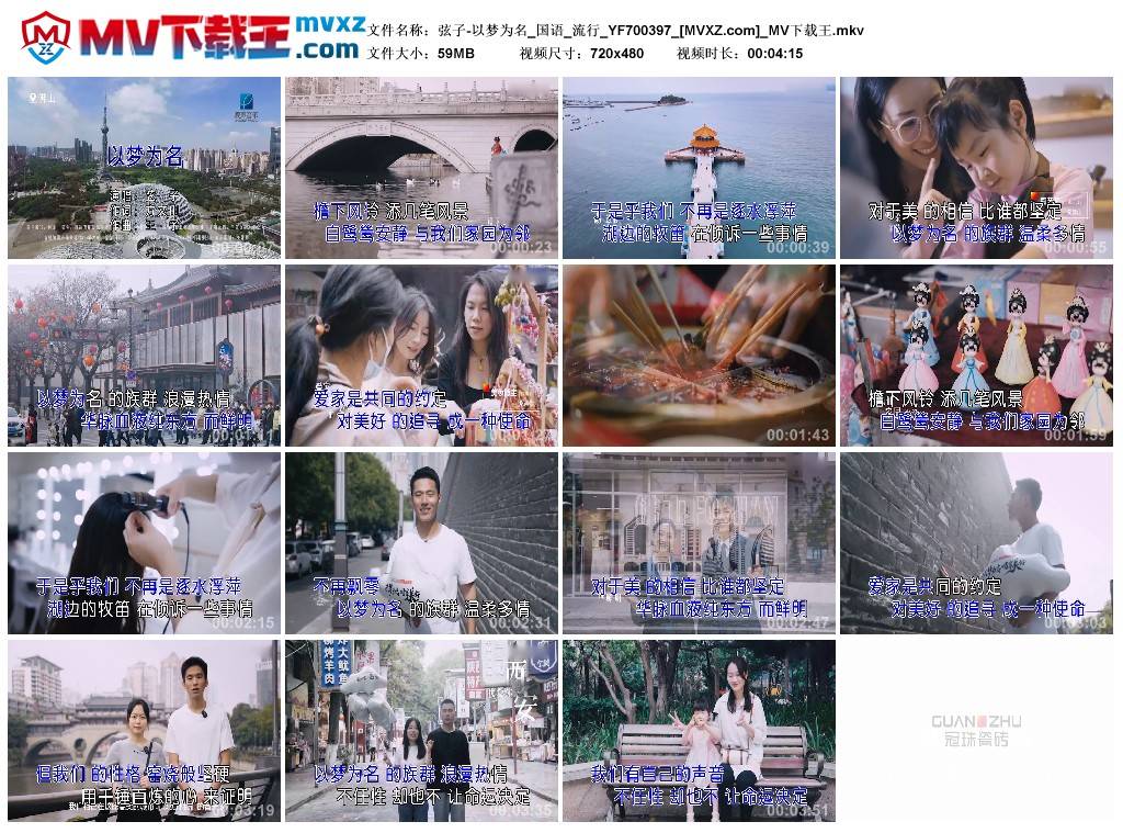 弦子-以梦为名_国语_流行_YF700397